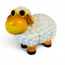 Schaf mit Blumenbrille Schaf mit Blumenbrille