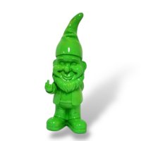 Zwerg m. Stinkefinger grün, H58cm Zwerg m. Stinkefinger grün, H58cm