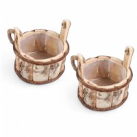 Holztopf 2er Set Holztopf 2er Set